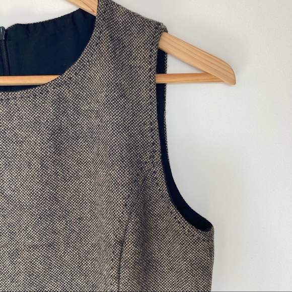 MANGO Tweed Long Sleeveless Dress 4 - Picture 4 of 7